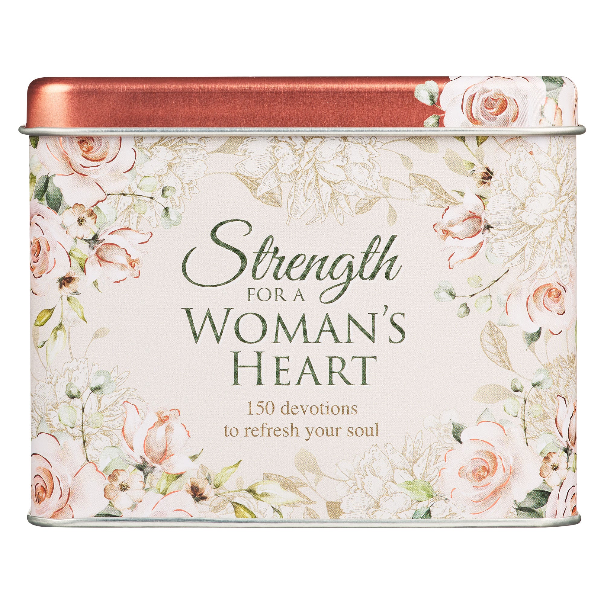 Devotional Cards in a Tin: Strength For a Woman's Heart, 75 Double-Sided Cards