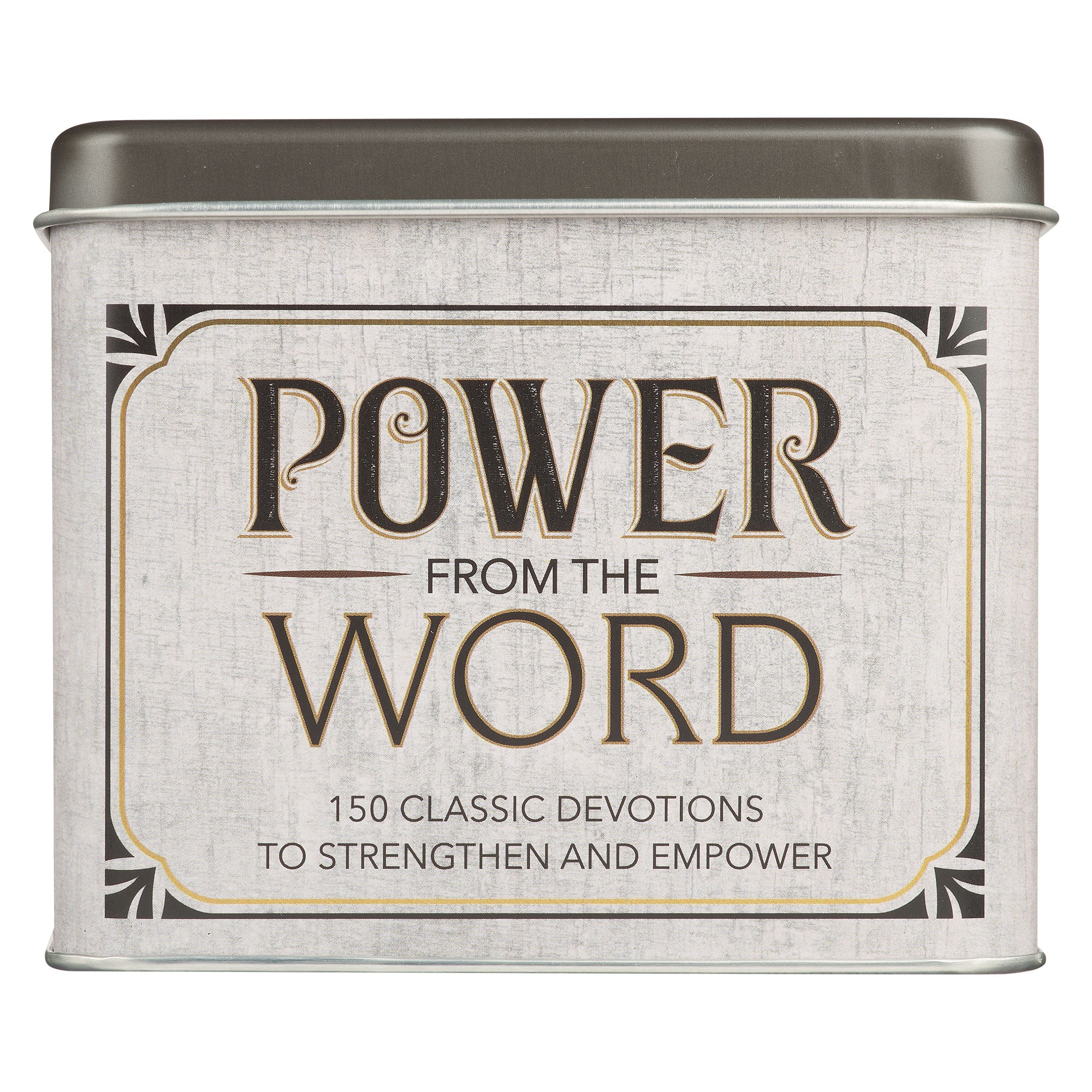 Devotional Cards in a Tin: Power From the Word, For Men, 75 Double Sided-Cards