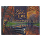 Jigsaw Puzzle (500 Pieces): God is Love, John 4:16, Autumn Lake