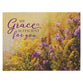 Jigsaw Puzzle (500 Pieces): My Grace, 2 Cor. 12:9, Purple/Yellow Flowers