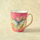 Ceramic Mug, 473ml: Be Still Pink Butterfly (Psalm 46:10) (Secret Garden Series)