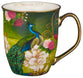 Ceramic Mug, 473ml: Blessed Blue Peacock (Jer 17:7) (Secret Garden Series)