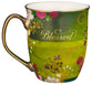 Ceramic Mug, 473ml: Blessed Blue Peacock (Jer 17:7) (Secret Garden Series)