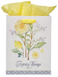 Gift Bag Medium: Rejoice Always, 1 Thess. 5:16, White/Yellow, Sweet Summertime Lemons