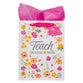 Gift Bag Large: Teacher God is With You,  Zeph. 3:17 (Teacher Blessings)