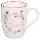 Ceramic Mug: Plans Jer. 29:11, Maroon Wreath