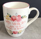 Ceramic Mug: Mercies are New, Lam. 3:22-23, Teal Floral