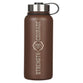 Water Bottle, Stainless SteelStrength & Courage, Josh. 1:9, Lion, Brown