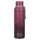 Water Bottle, Stainless SteelTrust in the Lord, Proverbs 3:5, Purple Bloom Like the Flowers