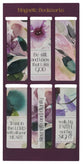 Magnetic Bookmark Set: Trust in the Lord, Prov. 3:5, Purple bloom Like the Flowers