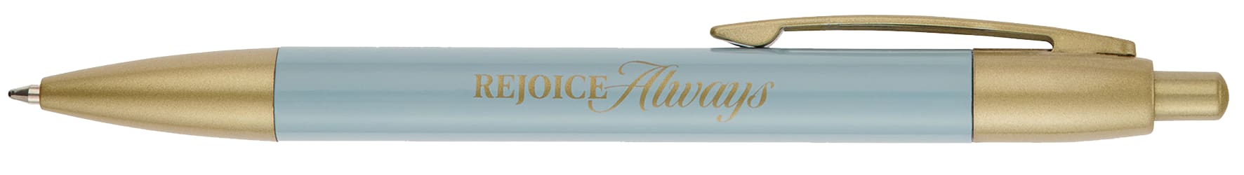 Pen: Rejoice Always, 1 Thess. 5:16, Strength and Dignity Indigo Rose