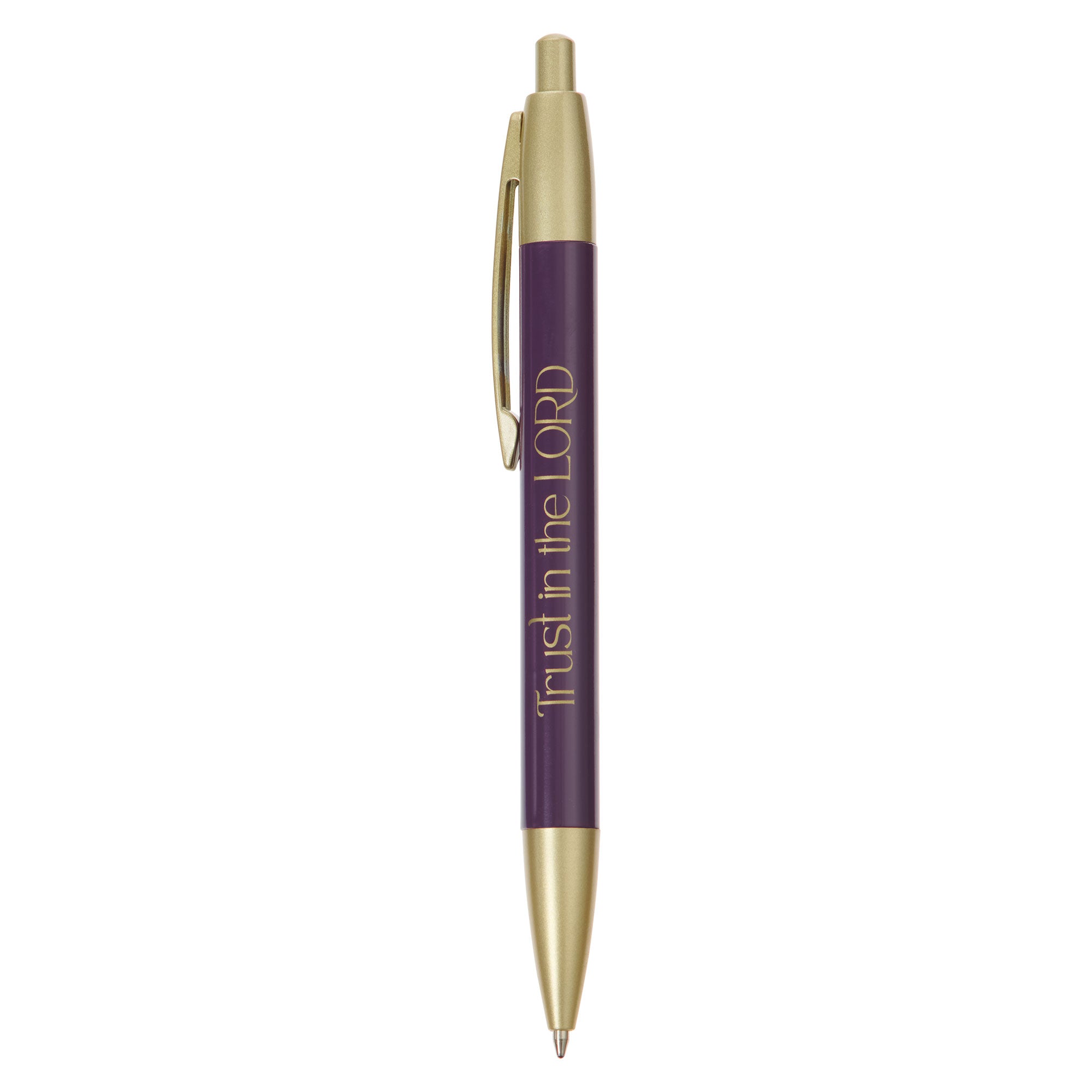 Pen: Trust in the Lord, Prov. 3:5, Purple Bloom Like the Flowers