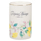 Ceramic Vase: Rejoice Always 1 Thess. 5:16, Sweet Summertime Lemons