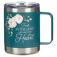 Camp Style Stainless Steel Mug: Trust in the Lord, Prov. 3:5, Teal