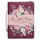 Bible Cover Large: Be Still, Ps. 46:10, Burgundy
