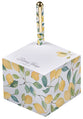 Note Block with Pen: Rejoice Always, 1 Thess. 5:16, Sweet Summertime Lemons
