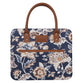 Bible Cover XLarge: All Things,  Phil. 4:13, Trust Honey-brown and Navy Floral