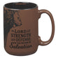 Ceramic Mug: The Lord is my Strength Ex. 15:2, Brown, Comes in a Corrugated Box