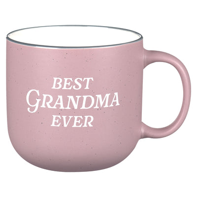 Ceramic Mug: Best Grandma Ever Ps. 103:17, Pink, Comes in a Corrugated Box