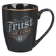 Ceramic Mug: Trust in the Lord Prov. 3:5, Black, Comes in a Corrugated Box