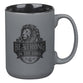 Ceramic Mug: Be Strong Eph. 6:10, Matte Gray, Comes in a Corrugated Box
