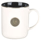 Ceramic Mug: Metal Lion Coin Josh. 1:9, Black, Comes in a Corrugated Box