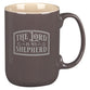 Ceramic Mug: The Lord is My Shepherd Ps. 23, Khaki, Comes in a Corrugated Box