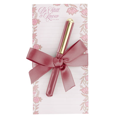 Magnetic Notepad with Pen: Be Still Ps. 46:10