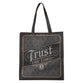 Reusable Tote Bag: Trust in the Lord Prov. 3:5, Black