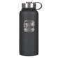 Water Bottle, Stainless Steel (946 ml): Be Strong and Courageous Josh. 1:9, Black