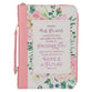 Bible Cover Large: Fashion Pink Floral I Know the Plans Jer. 29:11