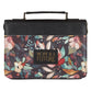 Bible Cover Large: Fashion Black Floral Hope & A Future Jer. 29:11