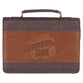 Bible Cover Large: Brown Two-Tone Man of God 1 Tim. 6:11