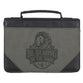 Bible Cover  Medium: Classic Gray/Black Be Strong Eph. 6:10
