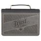Bible Cover Medium: Gray/Black Trust in the Lord Prov. 3:5