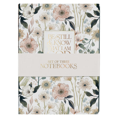 Notebook (Set of 3): Be Still, Psalm 46:10