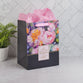 Gift Bag Large: A Sweet Friendship, Navy/Pink (Watercolor Garden Collection)