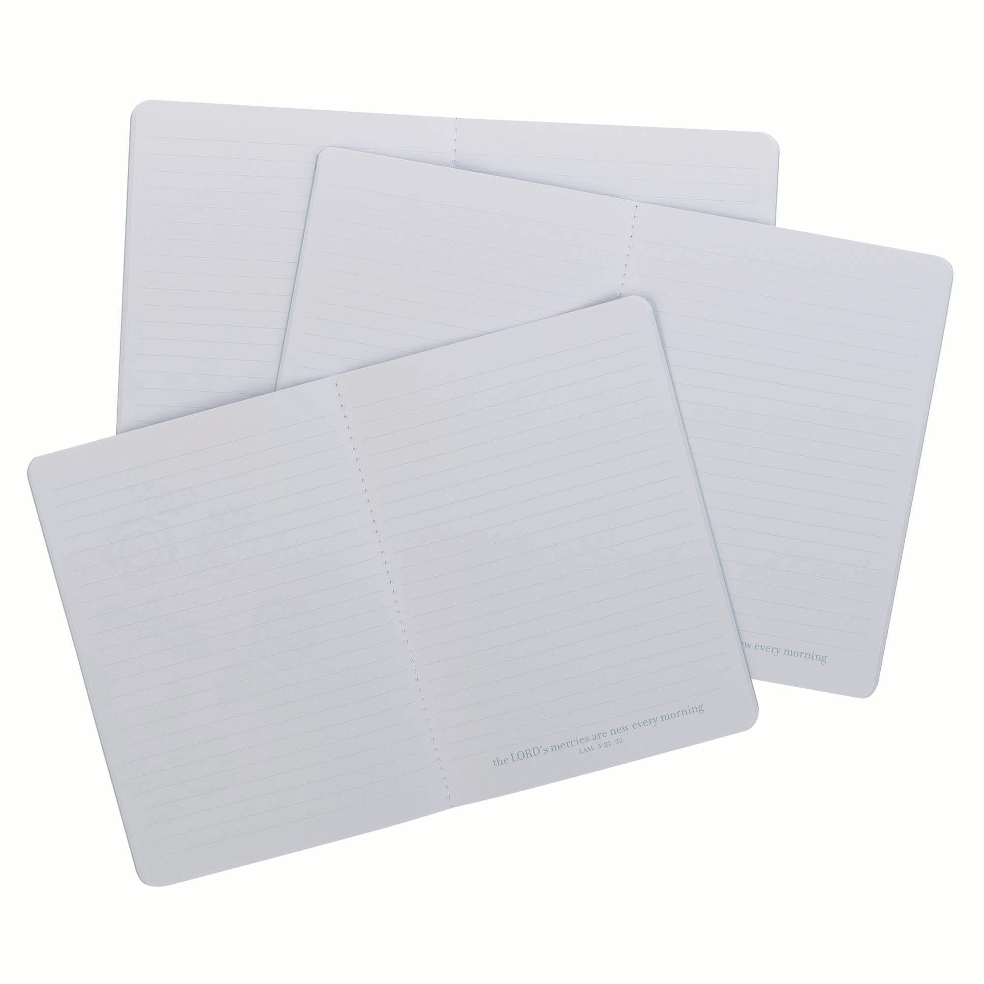 Notebook, Large (Set of 3): New Mercies Lam. 3:22-23