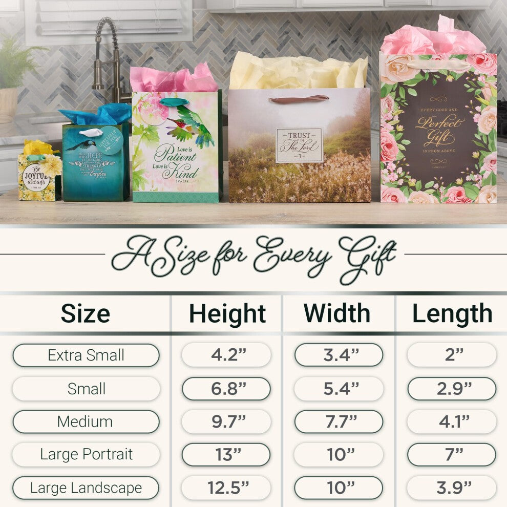 Gift Bag Large: Happy Birthday, Teal (Ally Collection)
