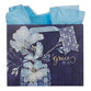 Gift Bag Large: Grace (Eph. 2:8) Blue (Checkered Floral Collection)