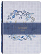 Notebook (Set of 3): Faith Grace Love, Blue (Checkered Floral Collection)