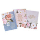 Notebook (Set of 3): Your Affection (Col. 3:2) Blue (Flora Collection)