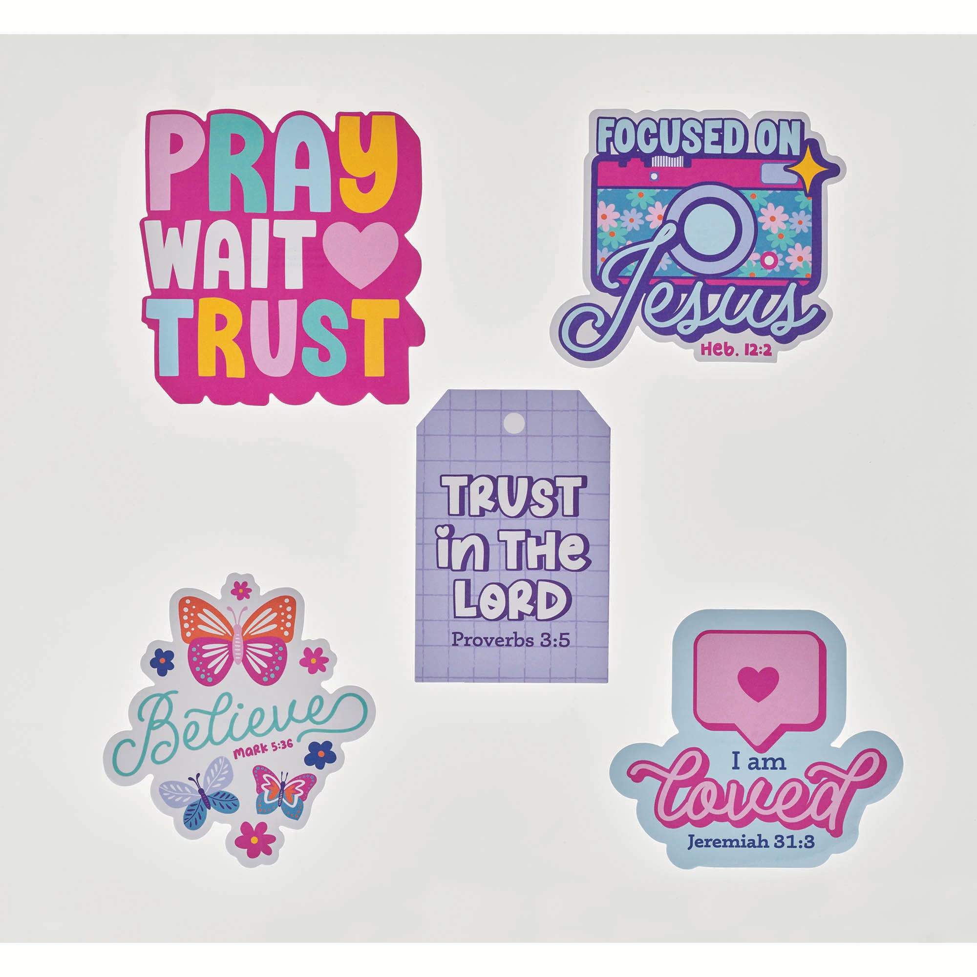 Stickers (Set of 5): Shine for Jesus (Stickers for Girls Collection)