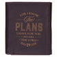 Wallet Leather: I Know the Plans (Jer. 29:11) Black, RFID blocking (The Plans Charcoal Collection)