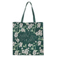 Reusable Tote Bag: Strength & Dignity, Green Floral