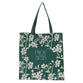 Reusable Tote Bag: Strength & Dignity, Green Floral