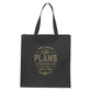 Reusable Tote Bag: For I Know the Plans (Jer. 29:11) Black (The Plans Charcoal Collection)