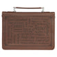 Bible Cover Large: Names of Jesus (Isa. 9:6), Brown