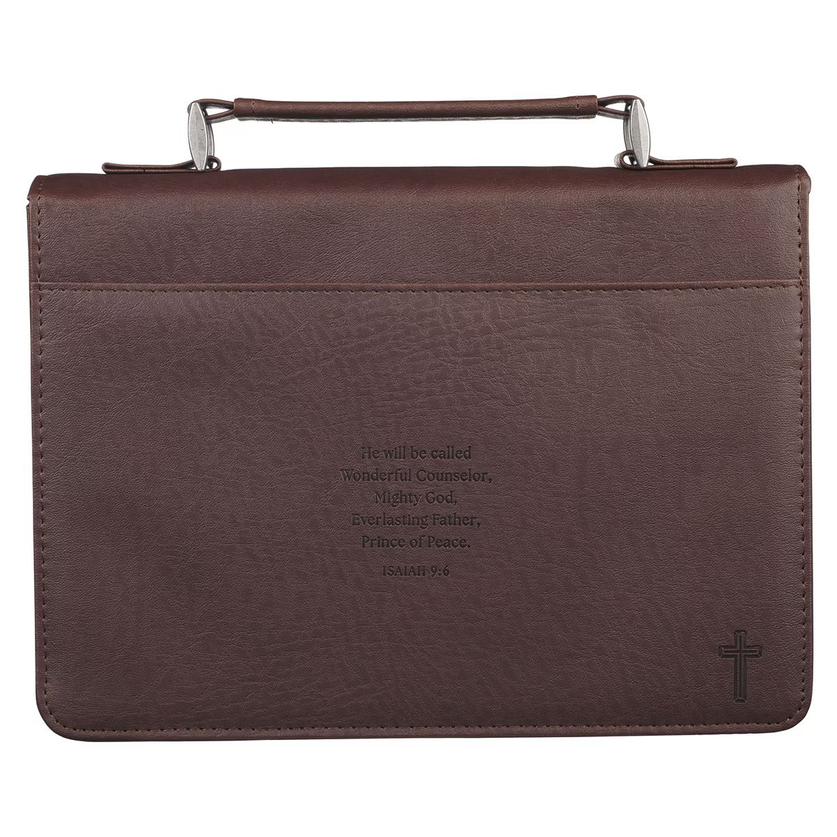 Bible Cover Medium: Names of Jesus (Isa. 9:6), Brown