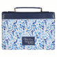 Bible Cover Medium: Trust in the Lord (Proverbs 3:5), Blue Botany Collection